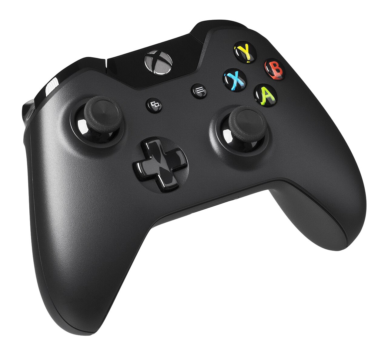 وحدة تحكم Microsoft Xbox مصوّرة من الأعلى