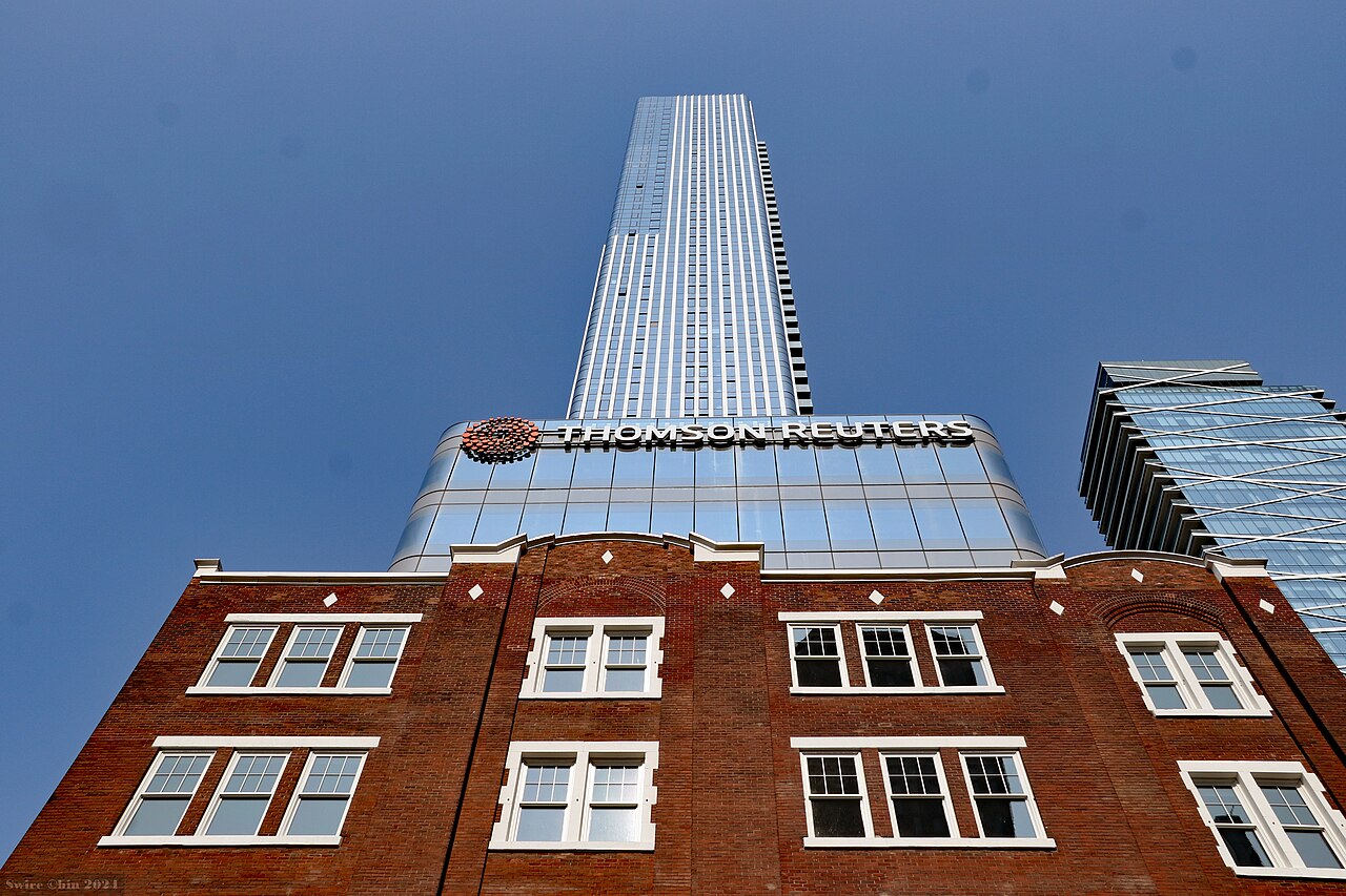 Het hoofdkantoor van Thomson Reuters, een kantoortoren in het centrum van Toronto