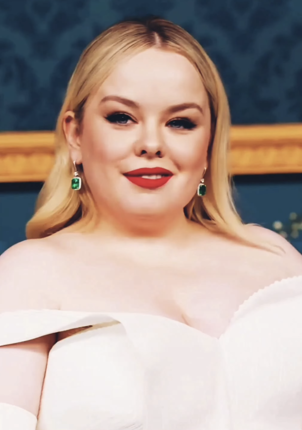 Actrice Nicola Coughlan tijdens een filmpremière in 2024