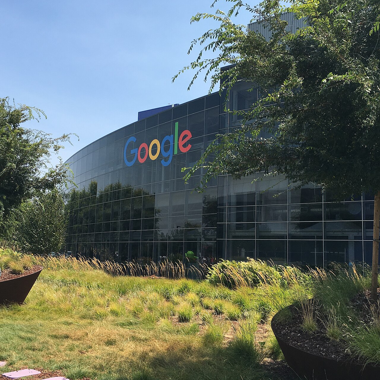 Le bâtiment du siège du Googleplex à Mountain View, en Californie